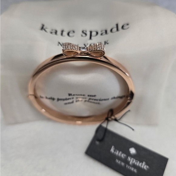 kate spade Jewelry - Kate Spade Rose Gold Bow Bracelet NWT